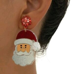 Festive Santa Claus Earrings